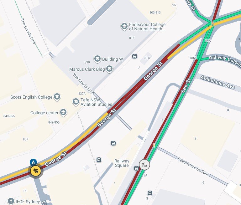 Three of four westbound lanes are closed.
