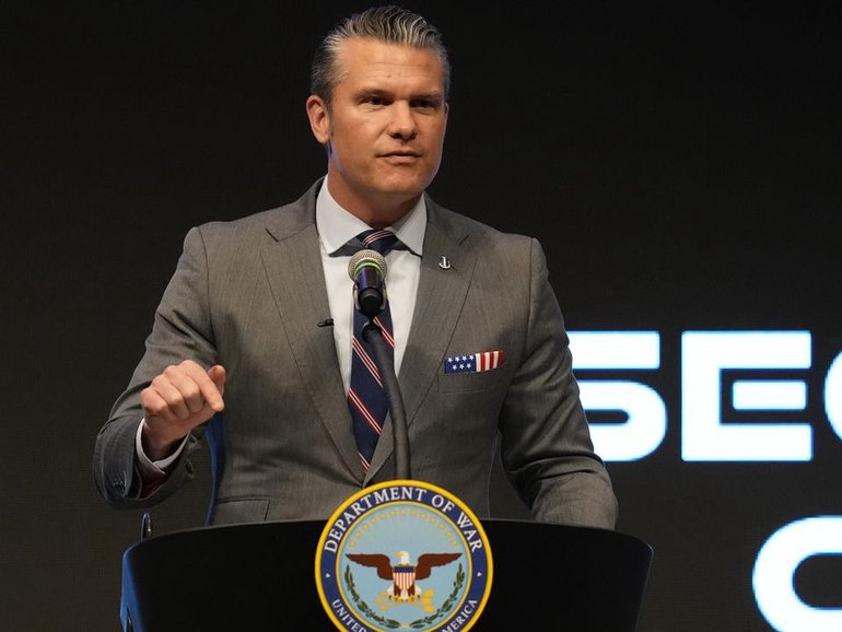 Pete Hegseth authorised a US admiral to carry out a follow-up strike on a boat from Venezuela. (AP PHOTO)