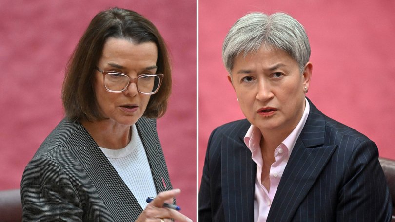 Senators Penny Wong and Anne Ruston have clashed during a budget estimates hearing over Brittany Higgins' cover-up claims.