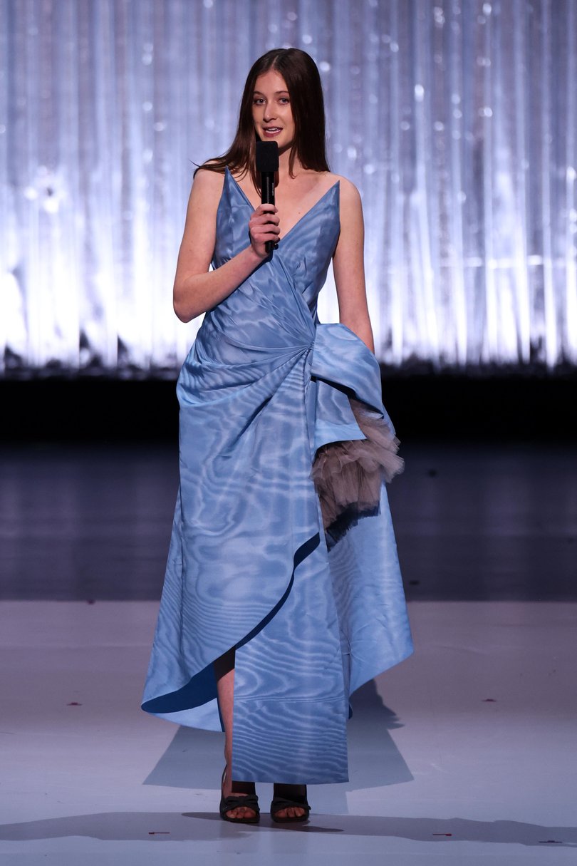 LONDON, ENGLAND - DECEMBER 01: Sunday Rose Kidman Urban presents the Designer of the Year Award on stage during The Fashion Awards 2025 presented by Pandora at the Royal Albert Hall on December 01, 2025 in London, England. (Photo by John Phillips/Getty Images for BFC) Picture: John Phillips