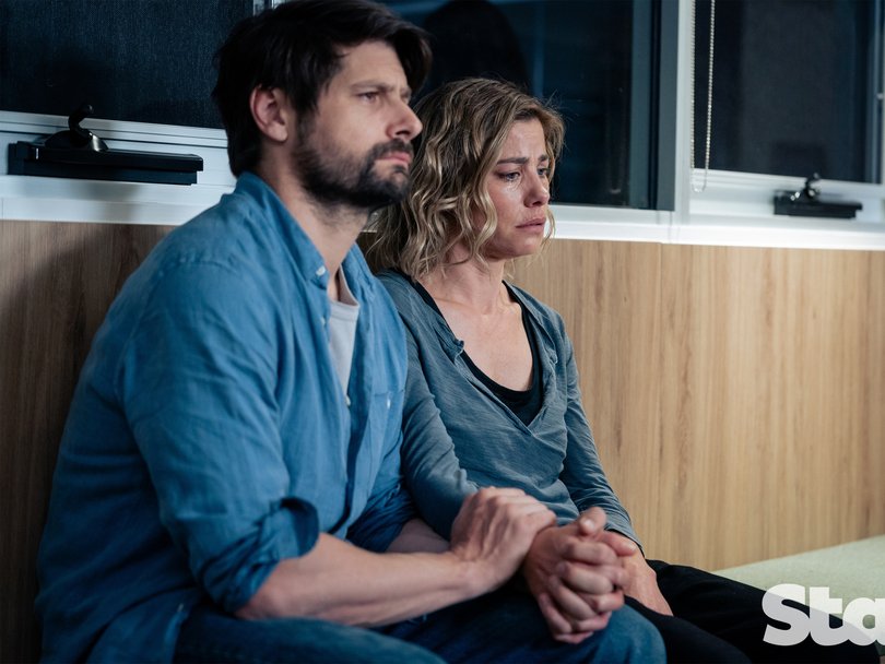 Ryan Johnson and Brooke Satchwell in Dear Life.