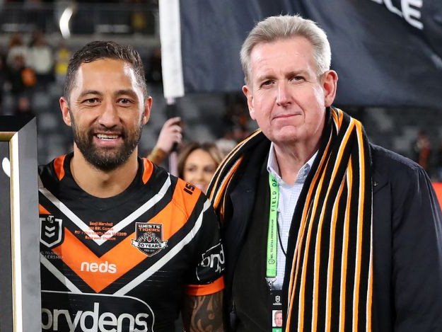 Benji Marshall with Barry O’Farrell.