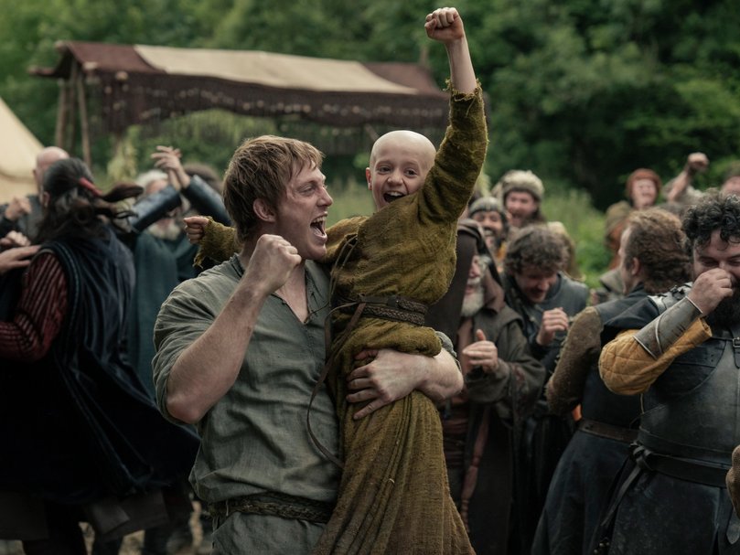 Peter Claffey and Dexter Sol Ansell in a scene from the new series.