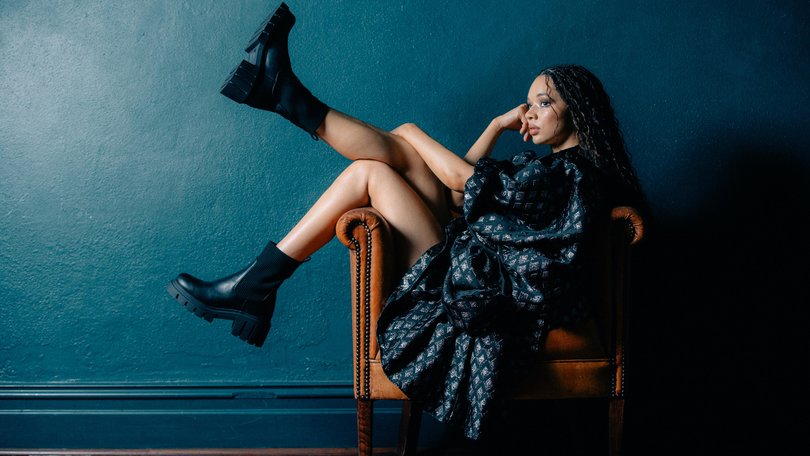 Perth’s Tanzyn Crawford is set to star in Game Of Thrones spin-off, A Knight Of The Seven Kingdoms. Tanzyn wears clothing by Monique Tuffnell. 
Styling: Megan French 
Hair: Eyeru Woldu @haireyeru
Make-up: Hendra Widjaja 
Location: Guildhall, North Fremantle 
Stylist’s assistant: Millie McDonald 
