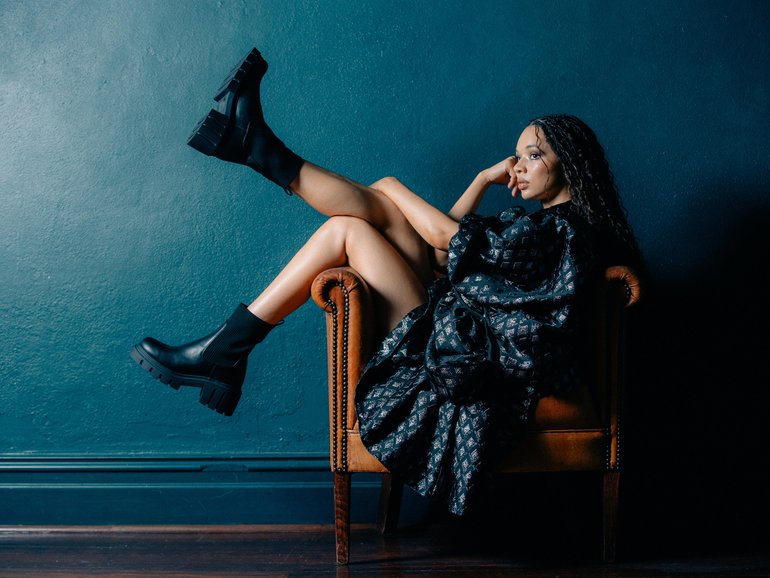 Perth’s Tanzyn Crawford is set to star in Game Of Thrones spin-off, A Knight Of The Seven Kingdoms. Tanzyn wears clothing by Monique Tuffnell. 
Styling: Megan French 
Hair: Eyeru Woldu @haireyeru
Make-up: Hendra Widjaja 
Location: Guildhall, North Fremantle 
Stylist’s assistant: Millie McDonald 
