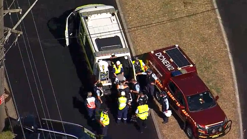 The female constable was freed about 4.30pm on Tuesday.