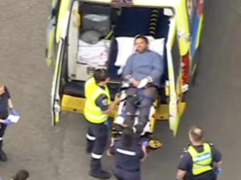 Paramedics at the scene. Picture: 7NEWS