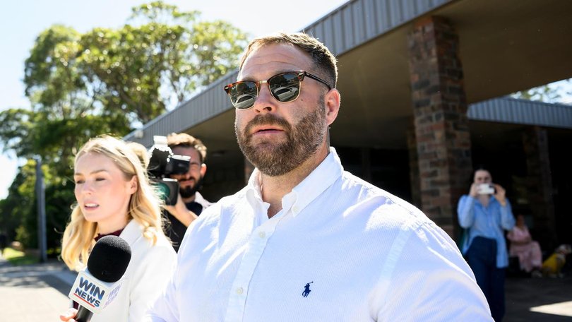 Trent Merrin faces a deception charge, accused of stealing $140,000 in cryptocurrency from a friend. (Bianca De Marchi/AAP PHOTOS)