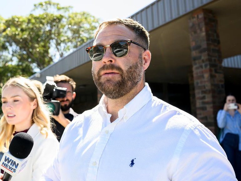 Trent Merrin faces a deception charge, accused of stealing $140,000 in cryptocurrency from a friend. (Bianca De Marchi/AAP PHOTOS)