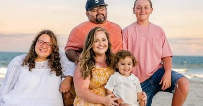 Barbara Brewington with her husband Bradley Brewington and three children