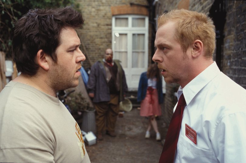 Nick Frost and Simon Pegg in Shaun of the Dead.