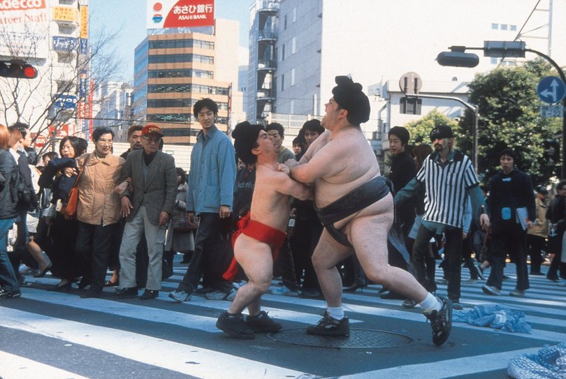 Jason "Wee-Man" Acuna (Jason Acuna) and Preston Lacy in Jackass: The Movie.