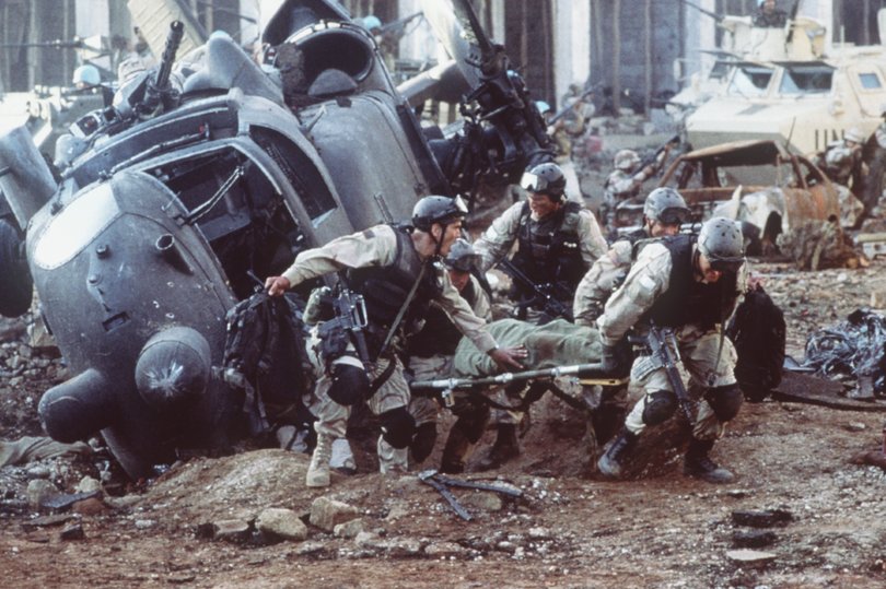 Black Hawk Down starred Josh Hartnett and Eric Bana.