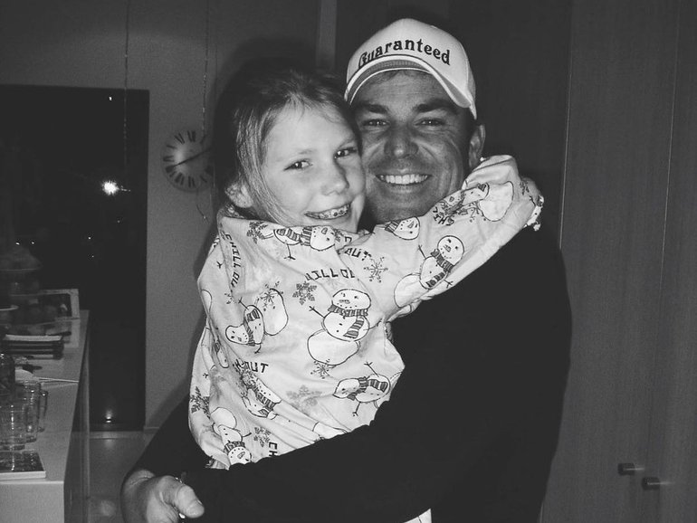 Shane and Brooke Warne.