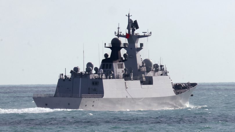 FILE - In this photo provided by the Australian Defense Force, the People's Liberation Army-Navy Jiangkai-class frigate Hengyang travels in the Torres Strait off Australia's coast, on Feb. 11, 2025. (Australian Defense Force via AP, File)
