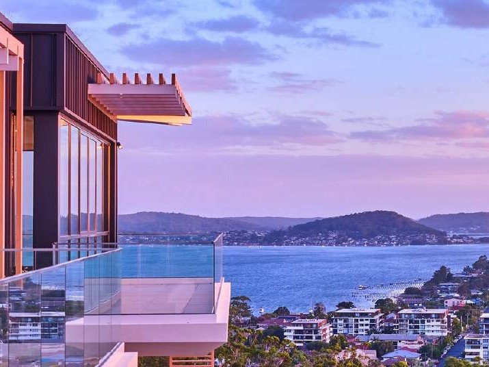 The penthouse in the Rumbalara Residences takes in 360-degree views of the Central Coast.