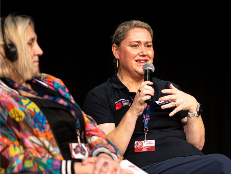 Stacey Schinnerl is the first woman leader of the Australian Workers' Union.