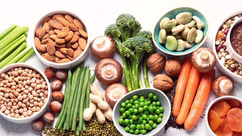 Plant-based sources of protein. 