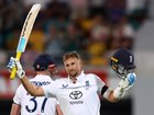 Joe Root has his first hundred in Australia.