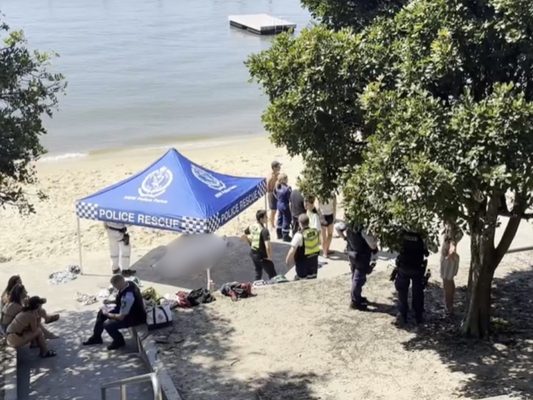 A man has died after being pulled from water in Sydney.