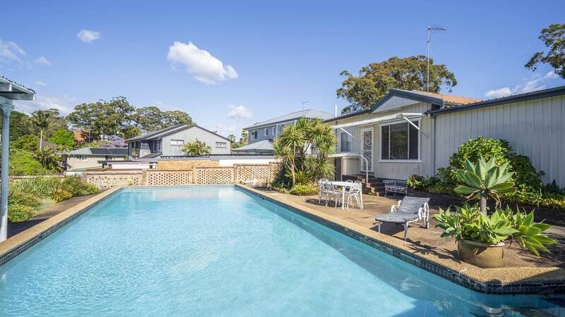 The property features an outdoor swimming pool. Pic: Collins and Giles Real Estate.