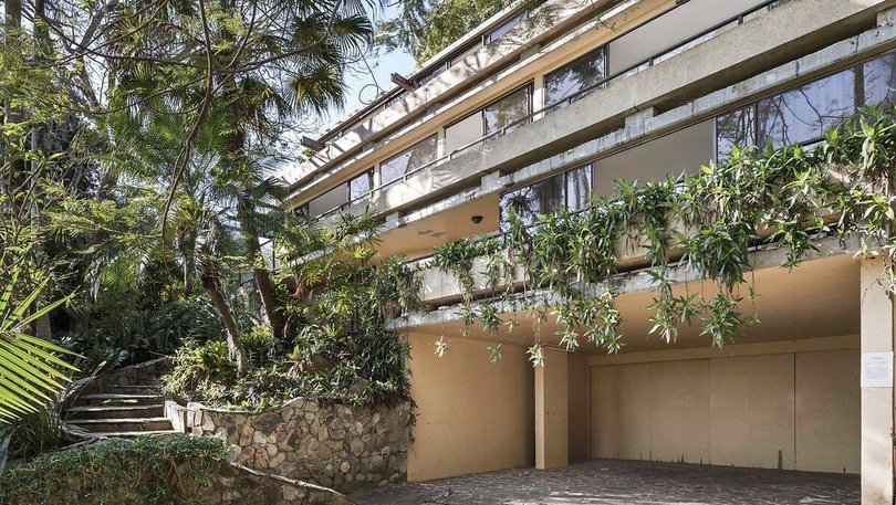 The bold home was designed by renowned Queensland architect Robin Gibson.