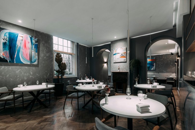 Michelin-starred restaurant Da Terra, located in the former Bethnal Green Town Hall.