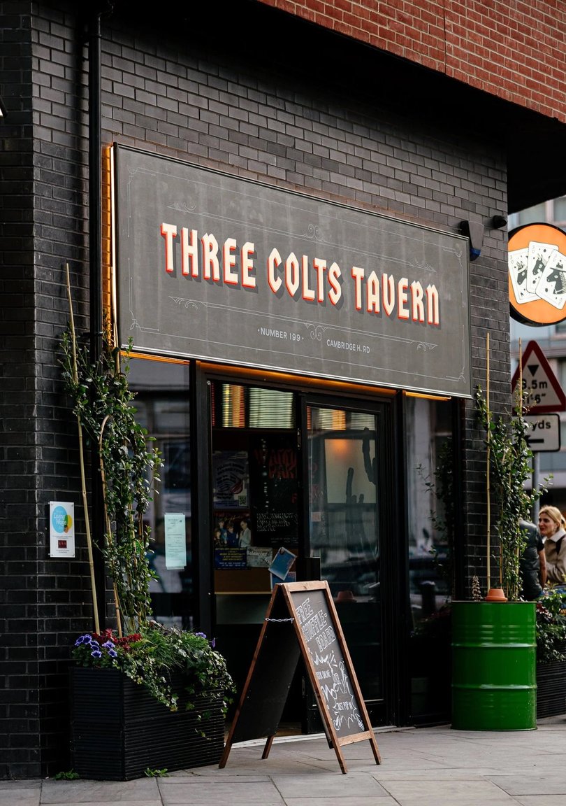 The Three Colts Tavern located in Bethnal Green, East London.
