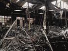 Internal damage to the Adass Israel Synagogue in Ripponlea after it was firebombed.