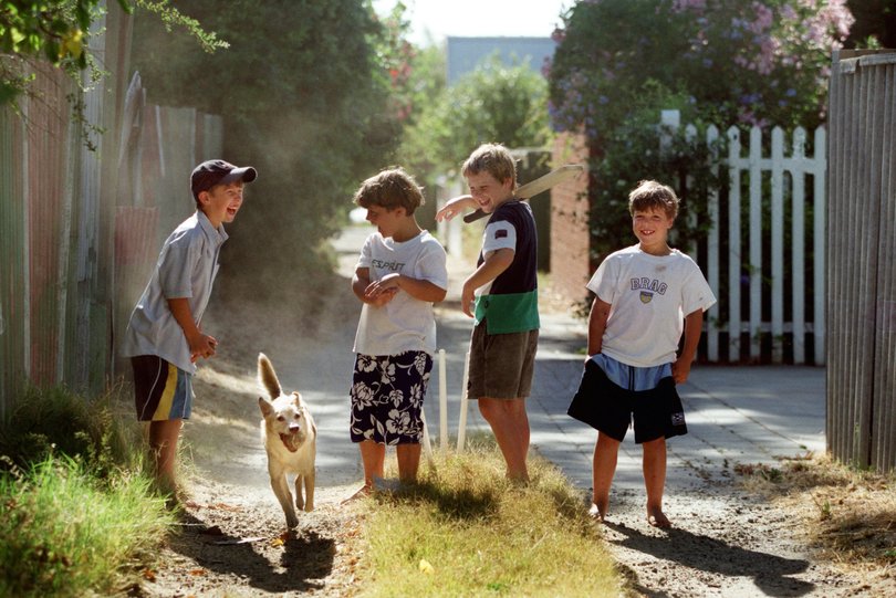 The backyard cricket match is a hallmark of Australian tradition.