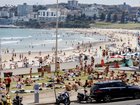 People flocked to Bondi Beach to cool off on Friday. NewsWire / Nikki Short