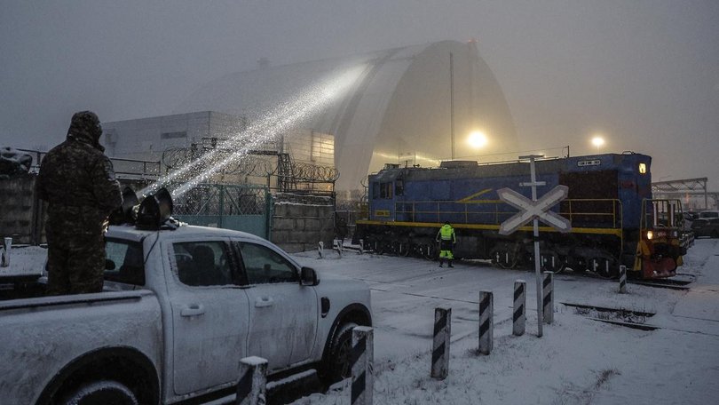 Ukrainian authorities reported in February a Russian drone hit the Chernobyl nuclear power plant. (EPA PHOTO)