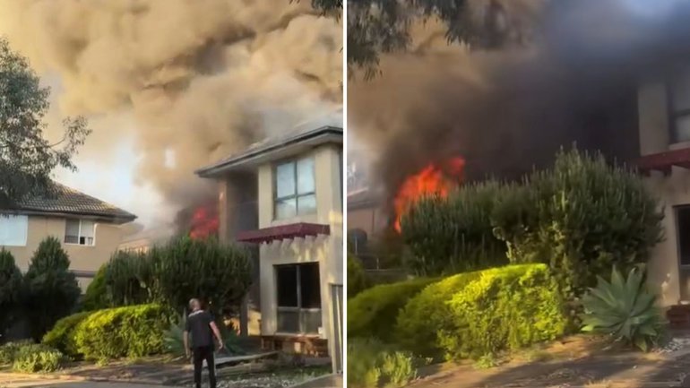 A family home in Melbourne’s West has been destroyed after a suspected incident involving a lithium-ion battery.