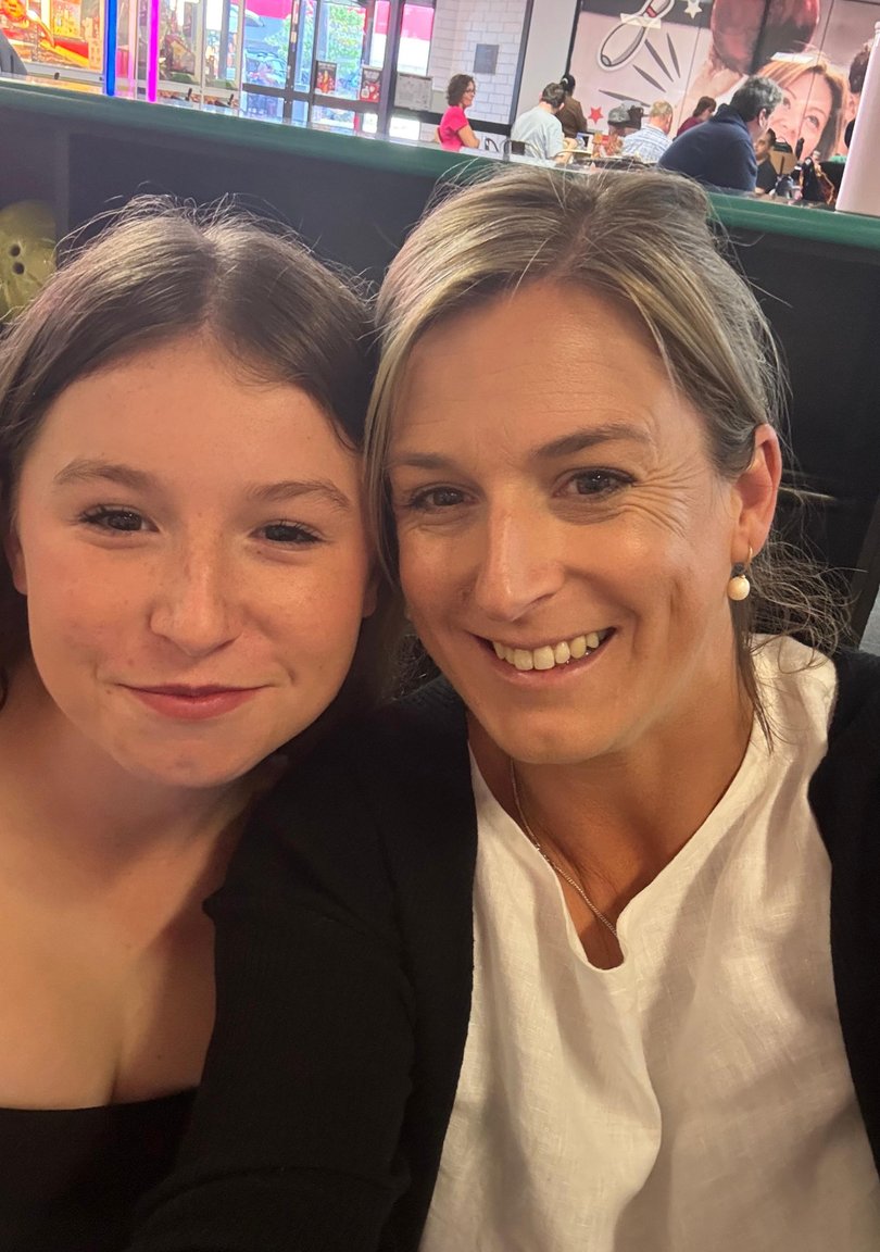 Chantelle Ansell with her daughter Kiera, 12.