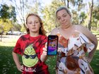 Scar Fischer, 11, and Belinda Fischer pictured at Kings Park, Perth, on Sunday ahead of Australia’s social media ban. Carwyn Monck
