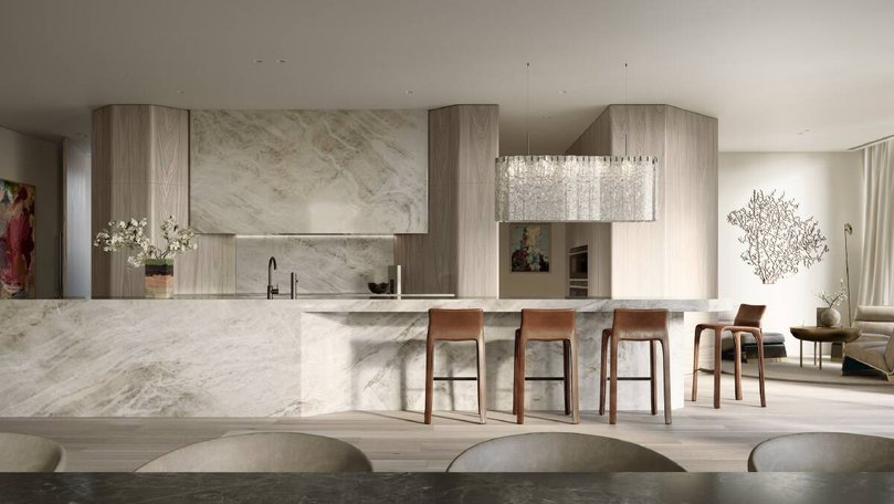 Expansive kitchens are an entertainers dream, with ample storage and Sub-Zero and Wolf appliances.