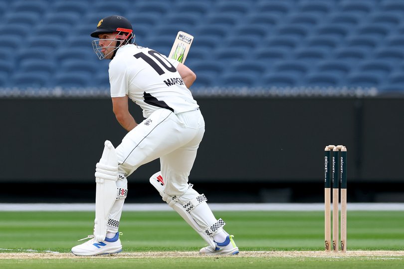 Mitchell Marsh of Western Australia bats against Victoria.