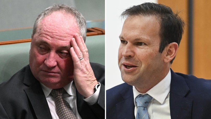 Barnaby Joyce has been criticised by Nationals senator Matt Canavan after jumping ship.