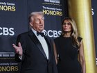 President Donald Trump and first lady Melania Trump arrive at the Kennedy Center Honors in Washington, Dec. 7, 2025. President Trump weighed in for the first time on the proposed $83 billion deal between Netflix and Warner Bros., saying late on Sunday that the merger “could be a problem.” (Valerie Plesch/The New York Times)
