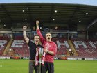 Rob McElhenney and Ryan Reynolds bought Wrexham in 2021 and have overseen its fairytale success. (AP PHOTO)