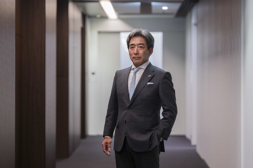 Kosuke Uemura, the chief executive of Sojitz, at the company’s headquarters in Tokyo.