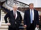 Britain’s Boris Johnson and US President Donald Trump following Brexit.
