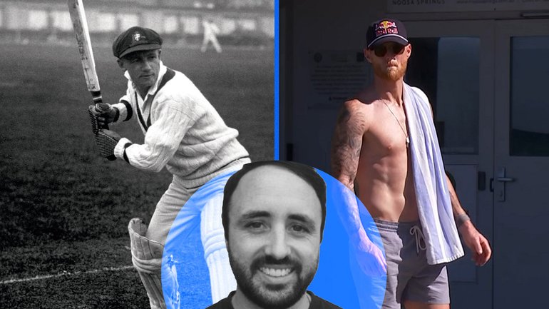 Don Bradman and Ben Stokes.
