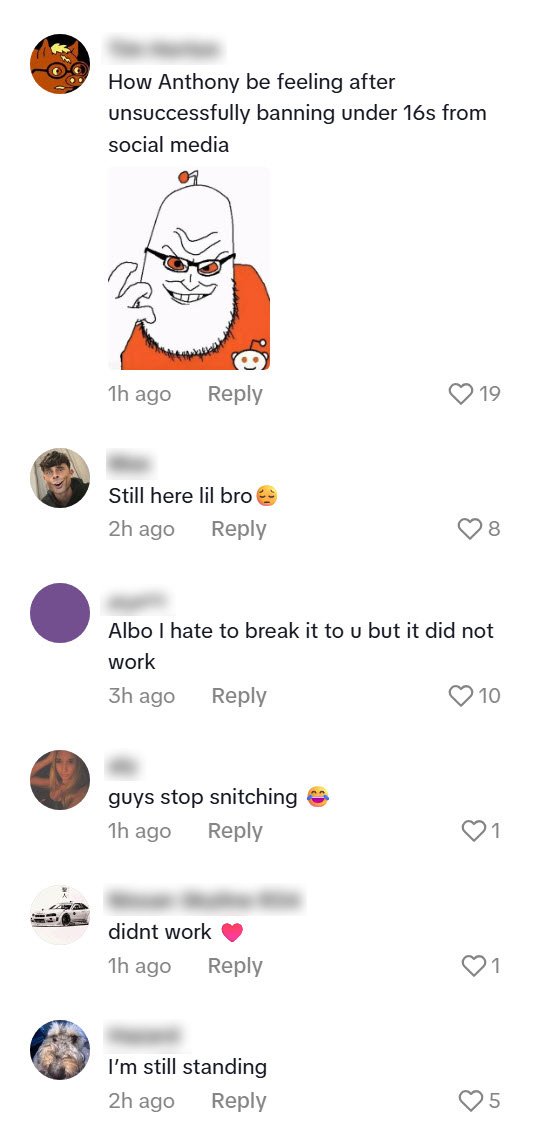 One person said ‘still here little bro’.