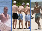 The England cricket team at Noosa today.