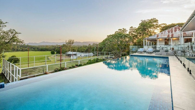 One of the two pools.