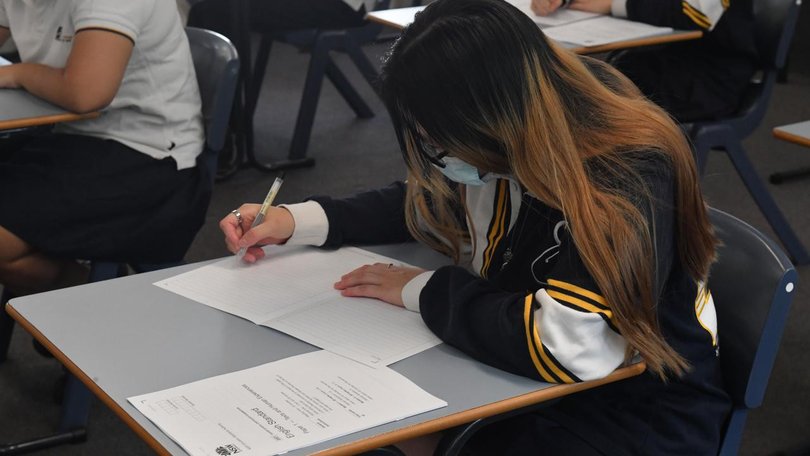 Year 12 students will learn of their ATAR results. (Mick Tsikas/AAP PHOTOS)