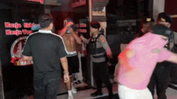 Seventeen male tourists from Australia and the UK were detained alongside Blue.