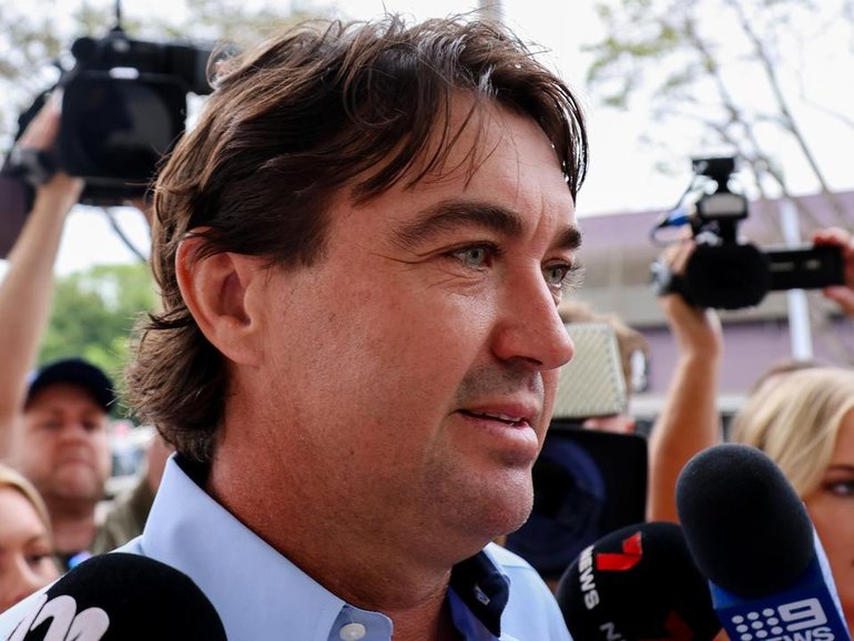 Matt Wright will be sentenced for trying to pervert the course of justice after a helicopter crash. (Neve Brissenden/AAP PHOTOS)