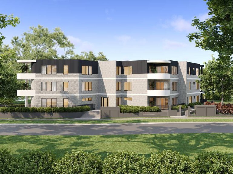An artist's impression of the new 557 Thurgoona Street apartment development in Albury.